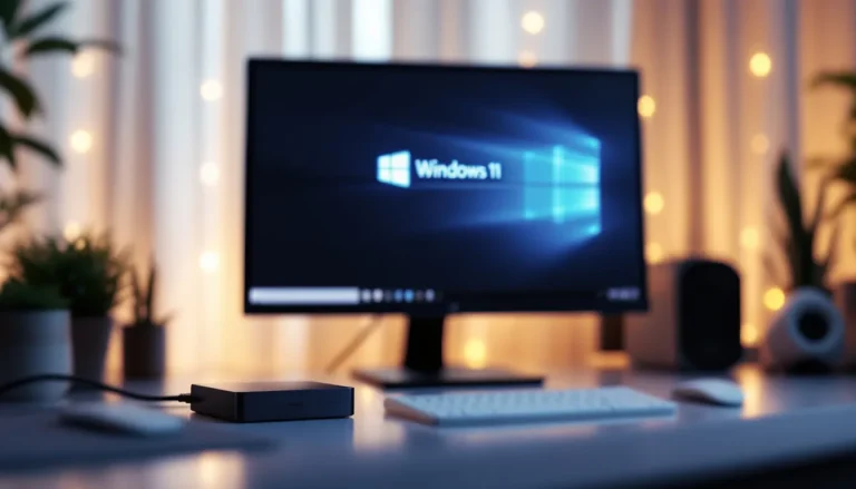 Installation de Windows 11 sur un disque SSD avec une interface graphique visible.